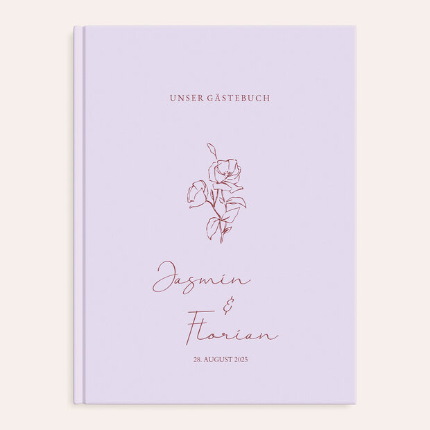 Gästebuch Hochzeit - Lilac Bloom