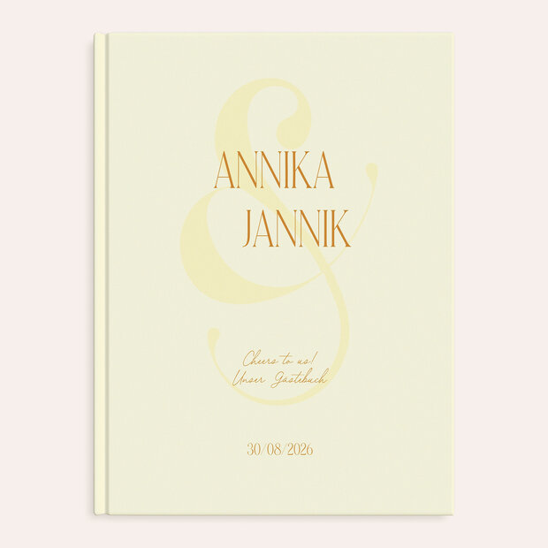 Gästebuch Hochzeit - Lemon & Lace