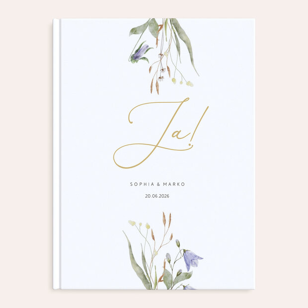 Gästebuch Hochzeit - Wildblumenwiese