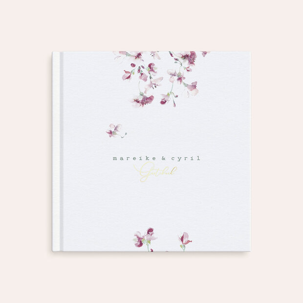 Gästebuch Hochzeit - Flower passion