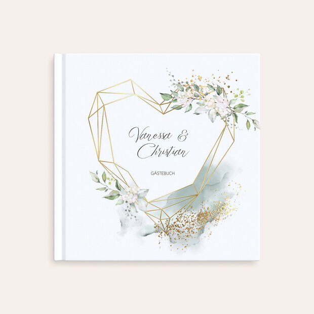 Gästebuch Hochzeit - Herzliche Eleganz