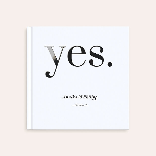 Gästebuch Hochzeit - Yes, I will