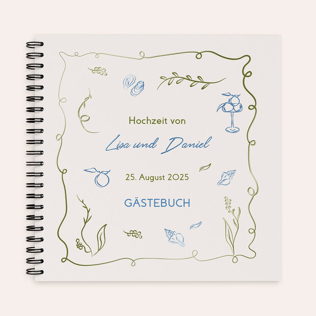 Gästebuch Hochzeit - Mediterranes Ambiente