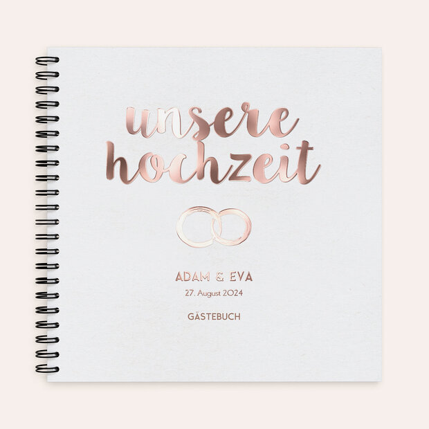 Gästebuch Hochzeit - Edles Ja