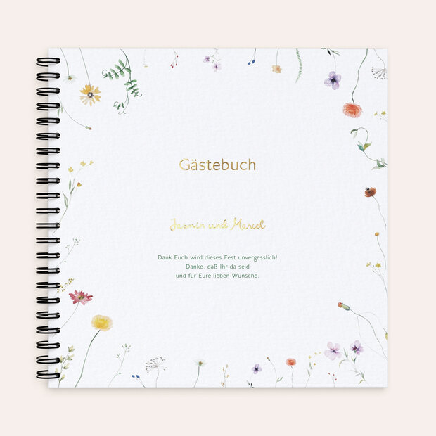 Gästebuch Hochzeit - Blütenkuss