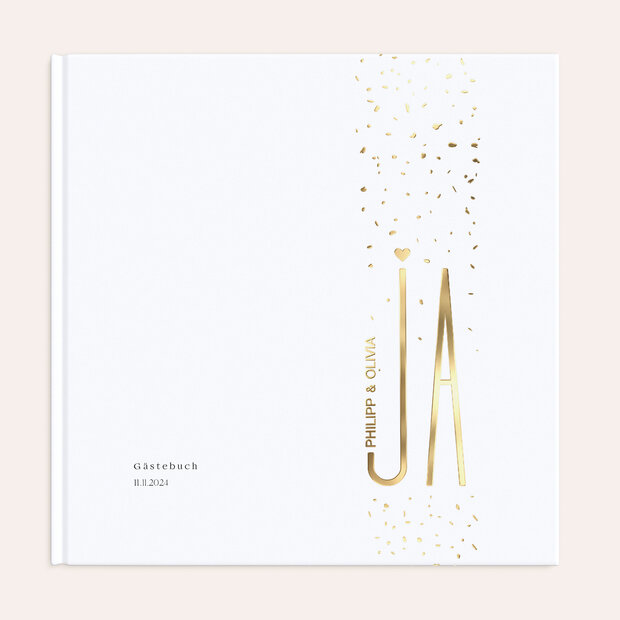 Gästebuch Hochzeit - Goldsturm