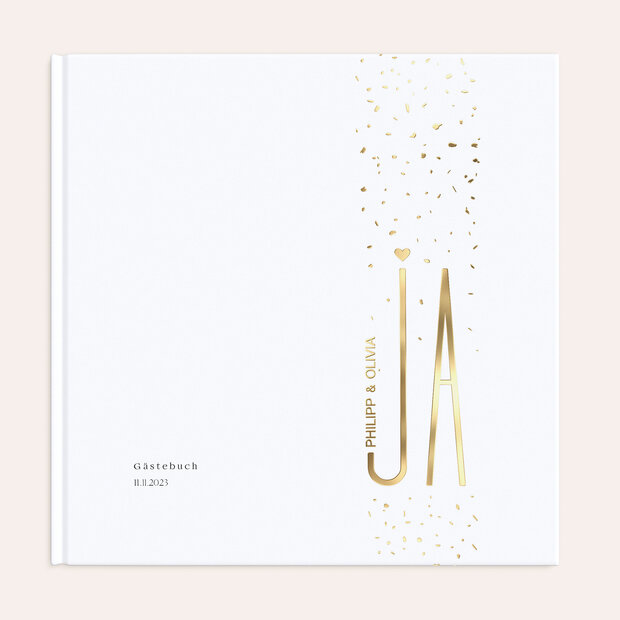 Gästebuch Hochzeit - Goldsturm
