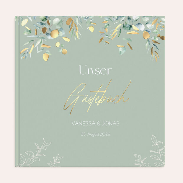 Gästebuch Hochzeit - Eukalyptusliebe