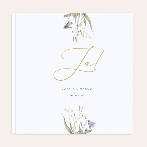 Gästebuch Hochzeit - Wildblumenwiese