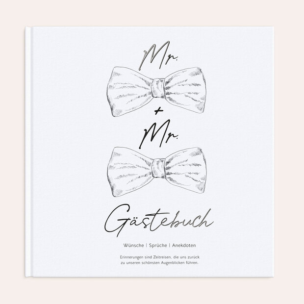 Gästebuch Hochzeit - Man(n) trägt Fliege