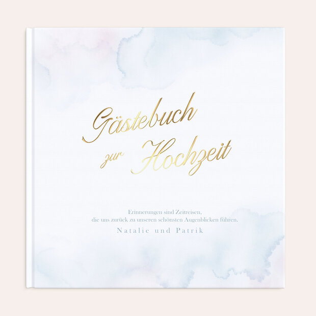 Gästebuch Hochzeit - Marmorierte Eleganz