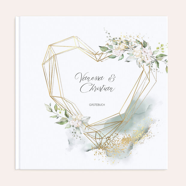 Gästebuch Hochzeit - Herzliche Eleganz