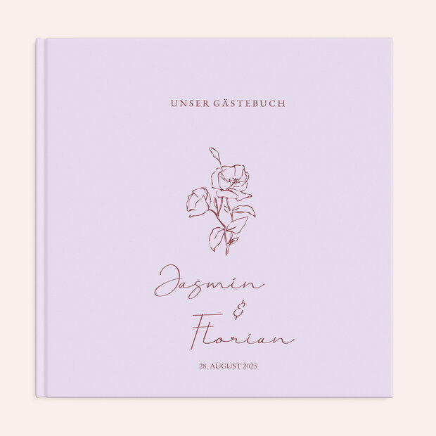 Gästebuch Hochzeit - Lilac Bloom