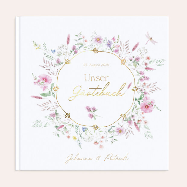Gästebuch Hochzeit - Blütenversprechen
