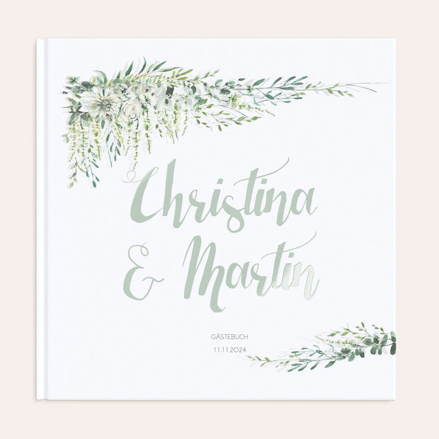 Gästebuch Hochzeit - Grüne Pracht