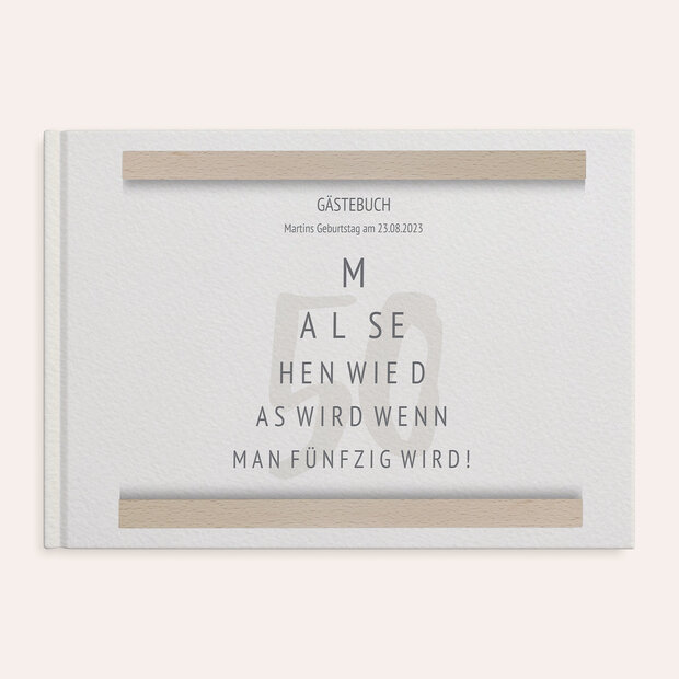 Gästebuch Geburtstag - Augen auf - 50