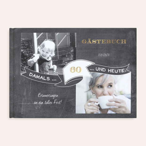 Gästebuch Geburtstag - Jahrestafel 60