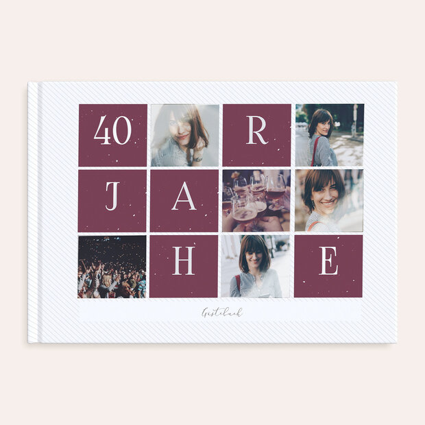Gästebuch Geburtstag - Memento 40