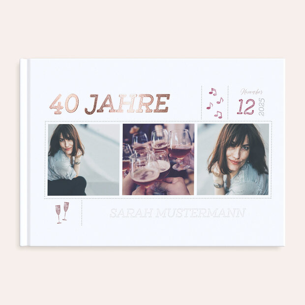 Gästebuch Geburtstag - Terminsache 40
