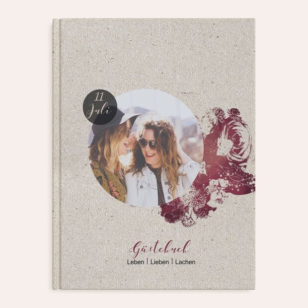 Gästebuch Geburtstag - Flower Art