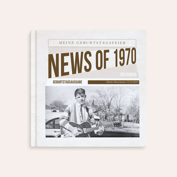 Gästebuch Geburtstag - Newspaper 1970