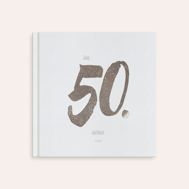 Gästebuch Geburtstag - Goldene Nummer 50