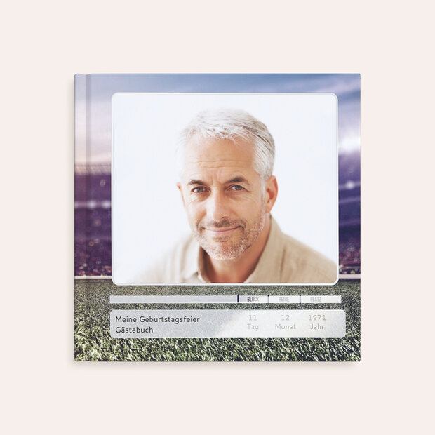 Gästebuch Geburtstag - Stadionticket