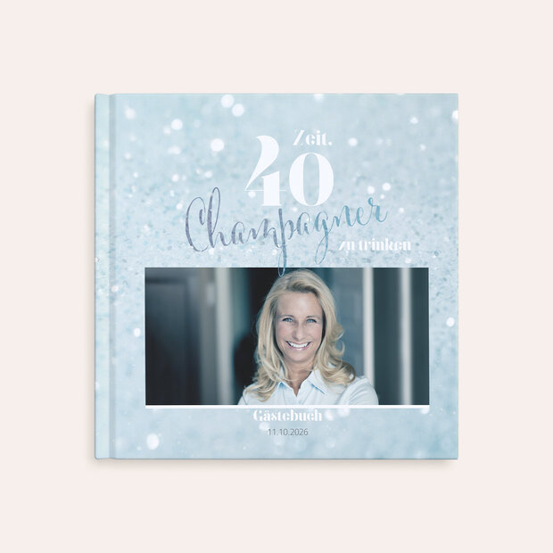 Gästebuch Geburtstag - Champagner
