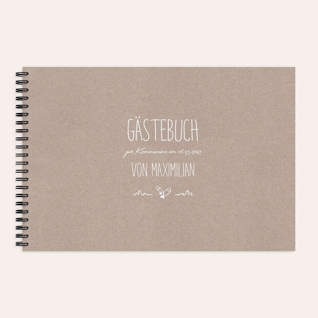 Gästebuch Kommunion - Rustique