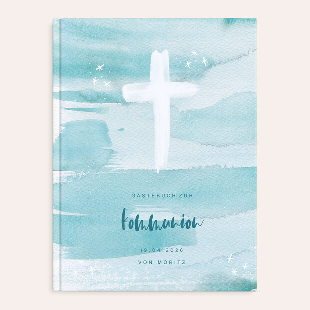 Gästebuch Kommunion - Zeichen des Kreuzes