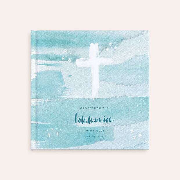 Gästebuch Kommunion - Zeichen des Kreuzes