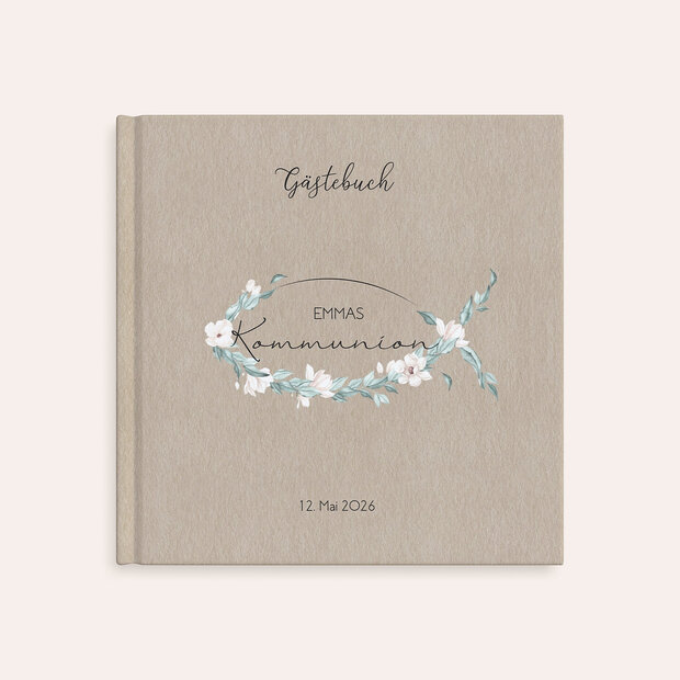 Gästebuch Kommunion - Zarte Blütenblätter