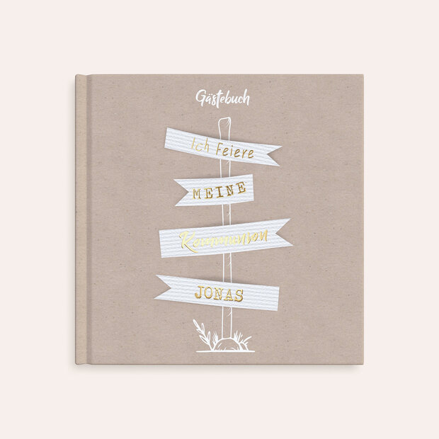 Gästebuch Kommunion - Die richtige Richtung