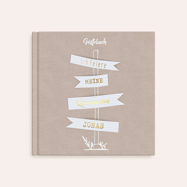 Gästebuch Kommunion - Die richtige Richtung