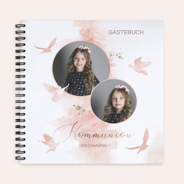 Gästebuch Kommunion - Taubenschwärmerei