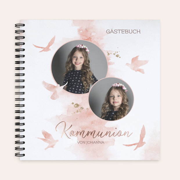 Gästebuch Kommunion - Taubenschwärmerei