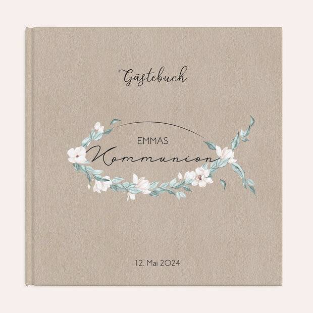 Gästebuch Kommunion - Zarte Blütenblätter