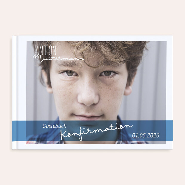Gästebuch Konfirmation - Portraitfoto