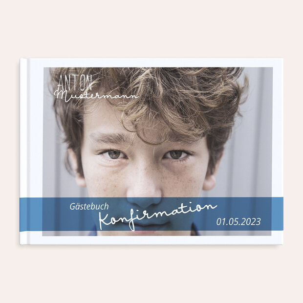 Gästebuch Konfirmation - Portraitfoto