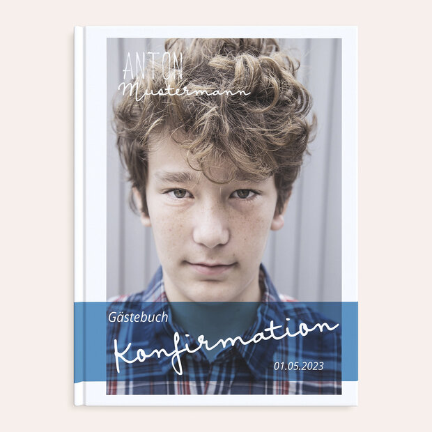 Gästebuch Konfirmation - Portraitfoto