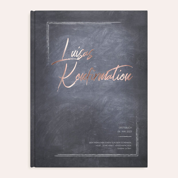 Gästebuch Konfirmation - Tafelglanz