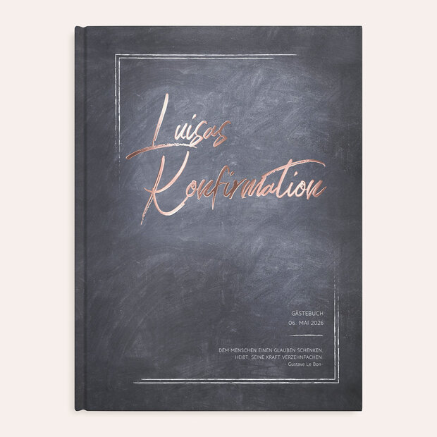 Gästebuch Konfirmation - Tafelglanz