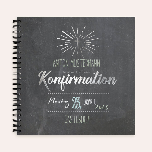 Gästebuch Konfirmation - Ankündigung