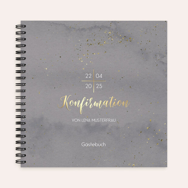 Gästebuch Konfirmation - Zartes Geflitter