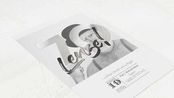 Einladungskarten 70 Geburtstag Selbst Gestalten