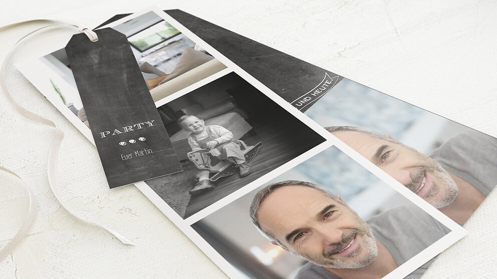 Geburtstagseinladungen Jahrestafel 50 Detail