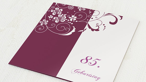 Einladungskarten 85. Geburtstag