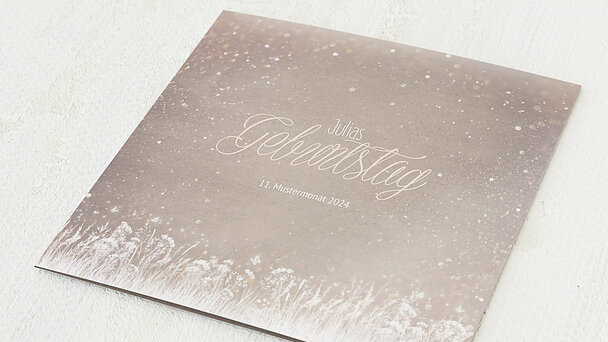 Geburtstagseinladungen Zauberlicht Geburtstag 50 Detail