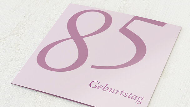 Einladungskarten 85 Geburtstag