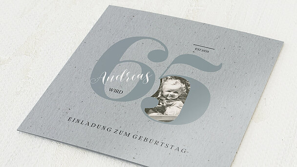 Einladungen zum 65. Geburtstag